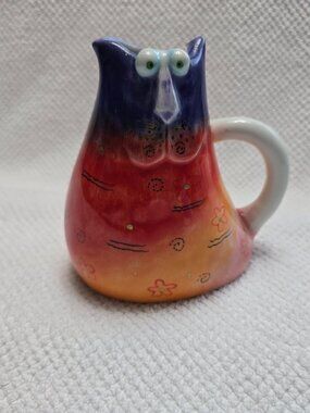 JOY CATS ART POTTERY CREAMER